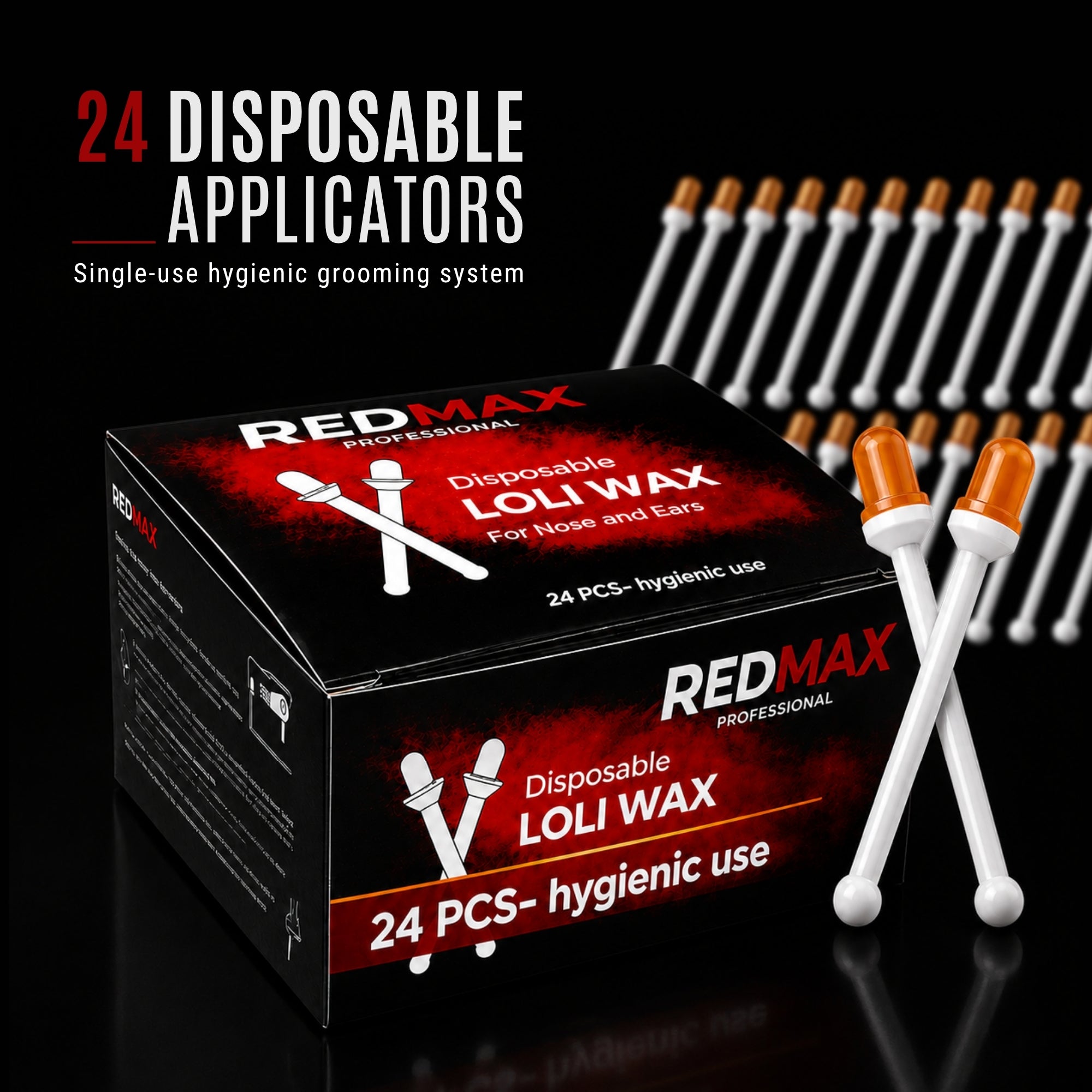 Redmax Loli Nose Ear Hair Removal-Wax Kit Set Stick Easy Mens Nasal Waxing Strip