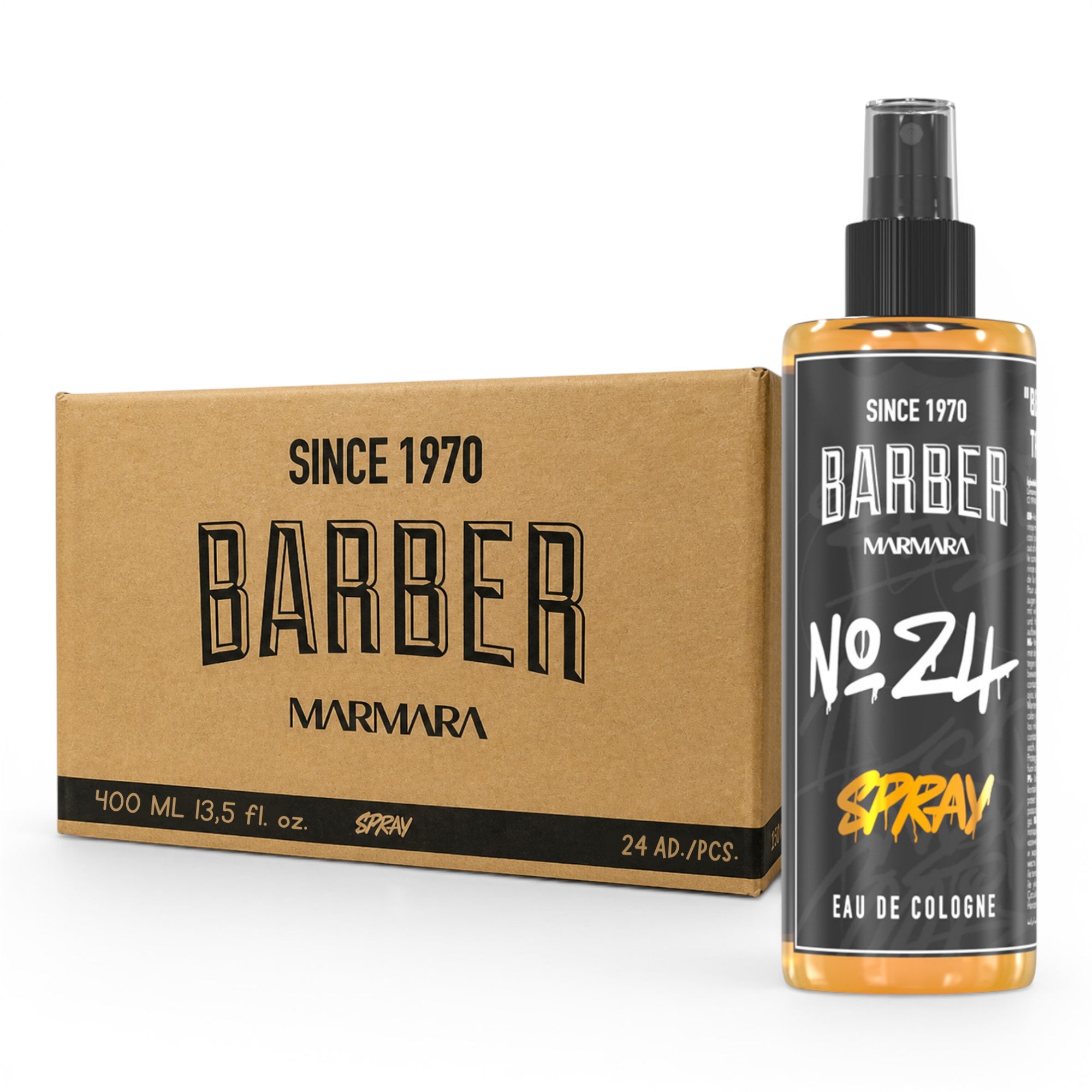 Barber Marmara Graffiti Spray Cologne No 24 - 400ml (Bulk Pack of 24)