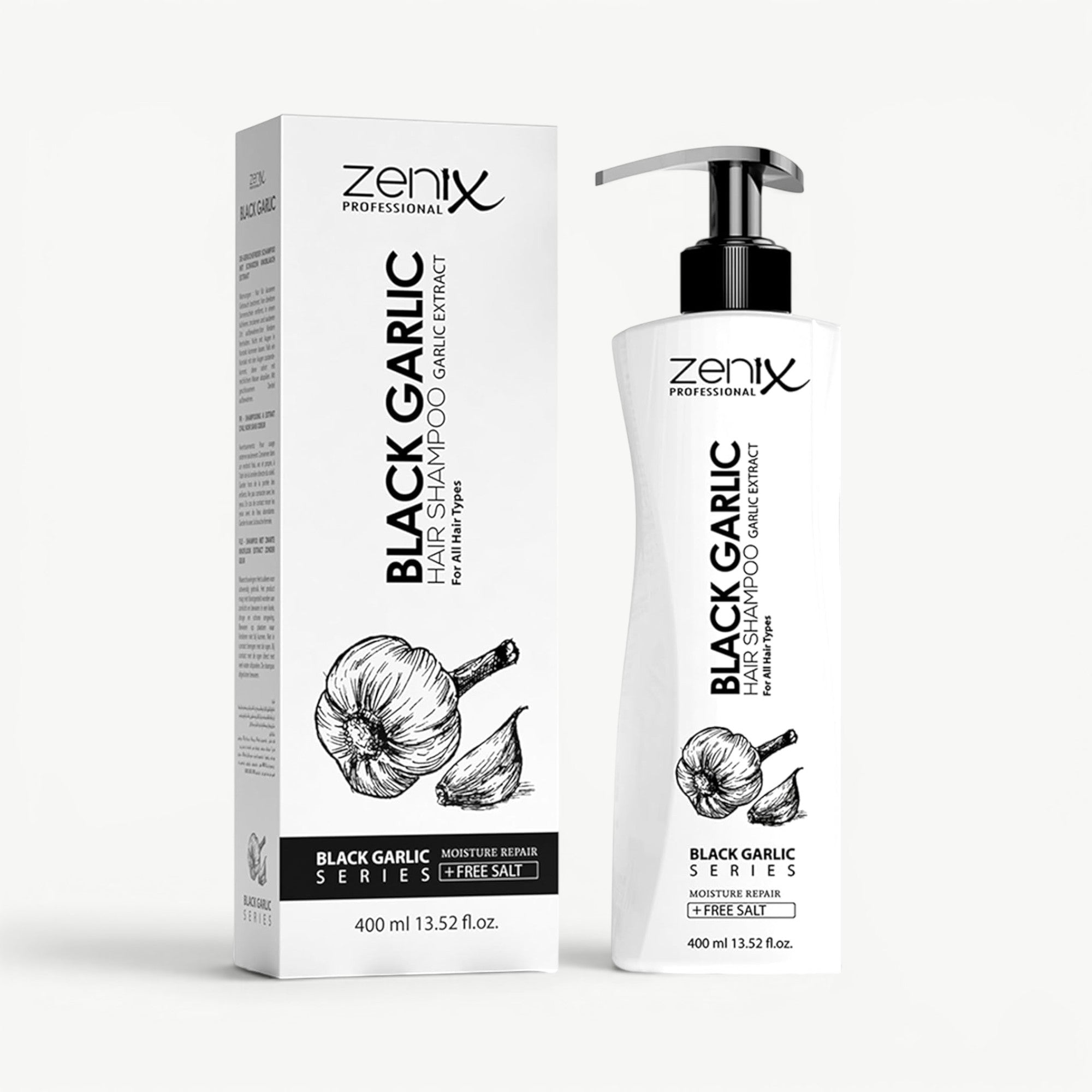 Zenix Professional Black Garlic Hair Shampoo 400ml