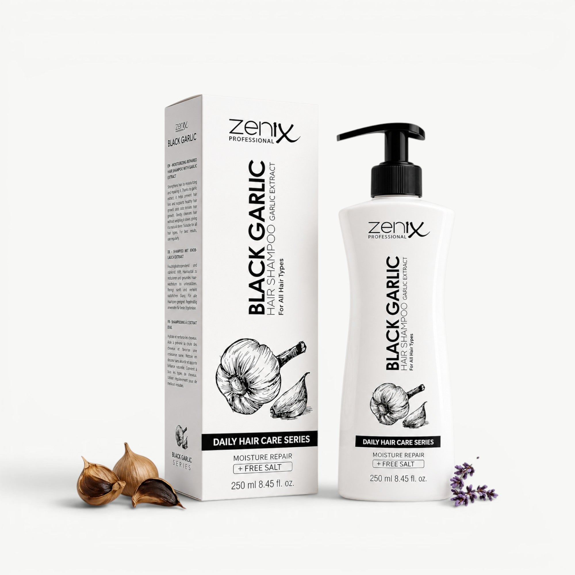Zenix Professional Black Garlic Hair Shampoo 400ml