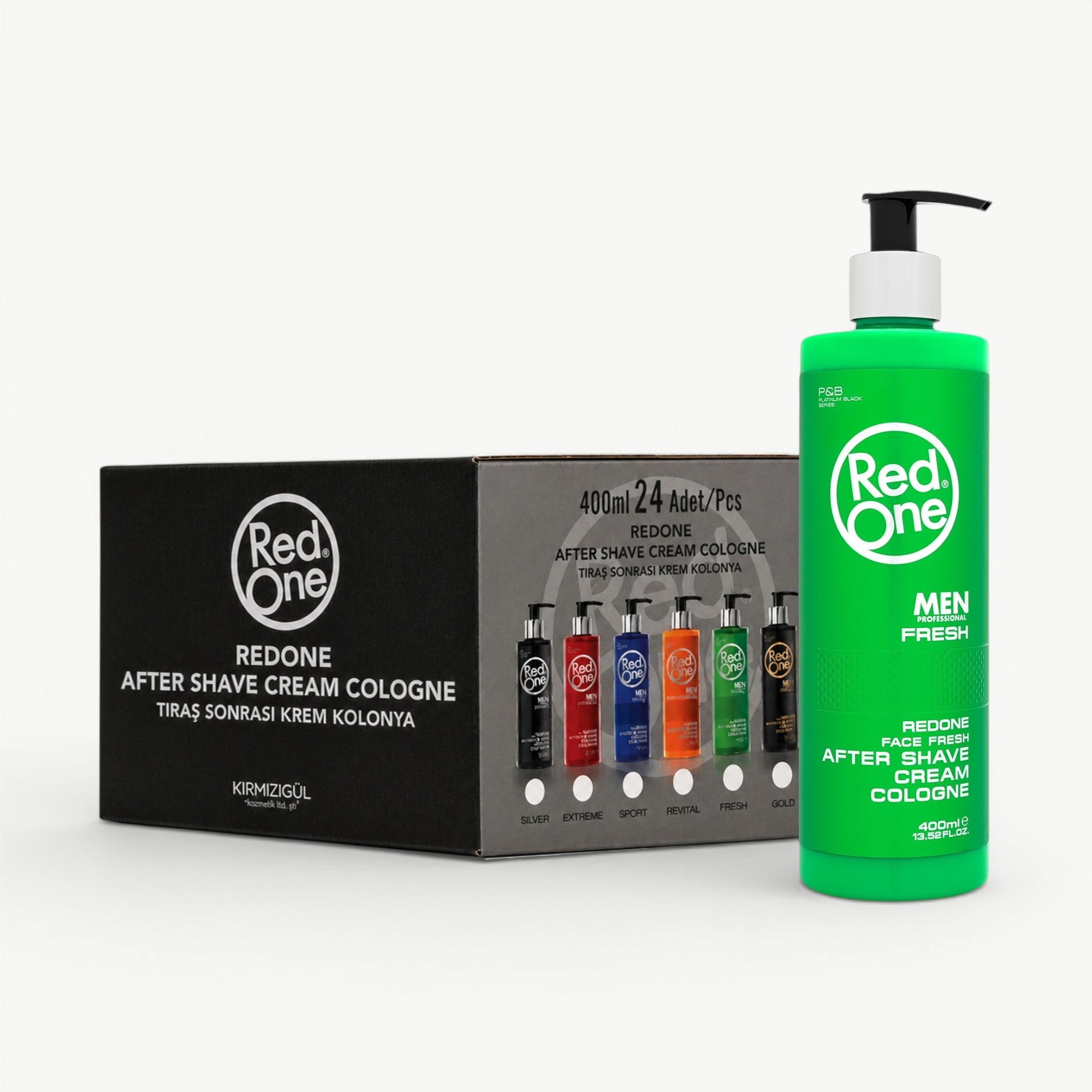 RedOne Fresh After Shave Cream Cologne 400ml | 24 Pcs