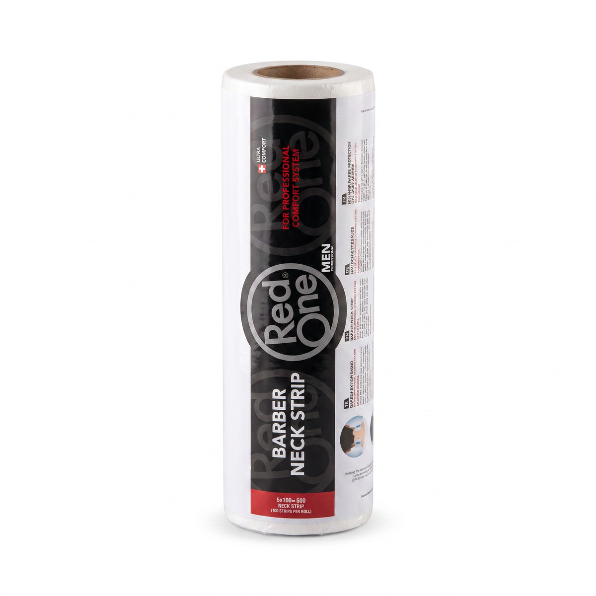 RedOne Barber Salon Neck Strips – 5 Rolls, 100 Strips per Roll | Extra Wide Neck Paper