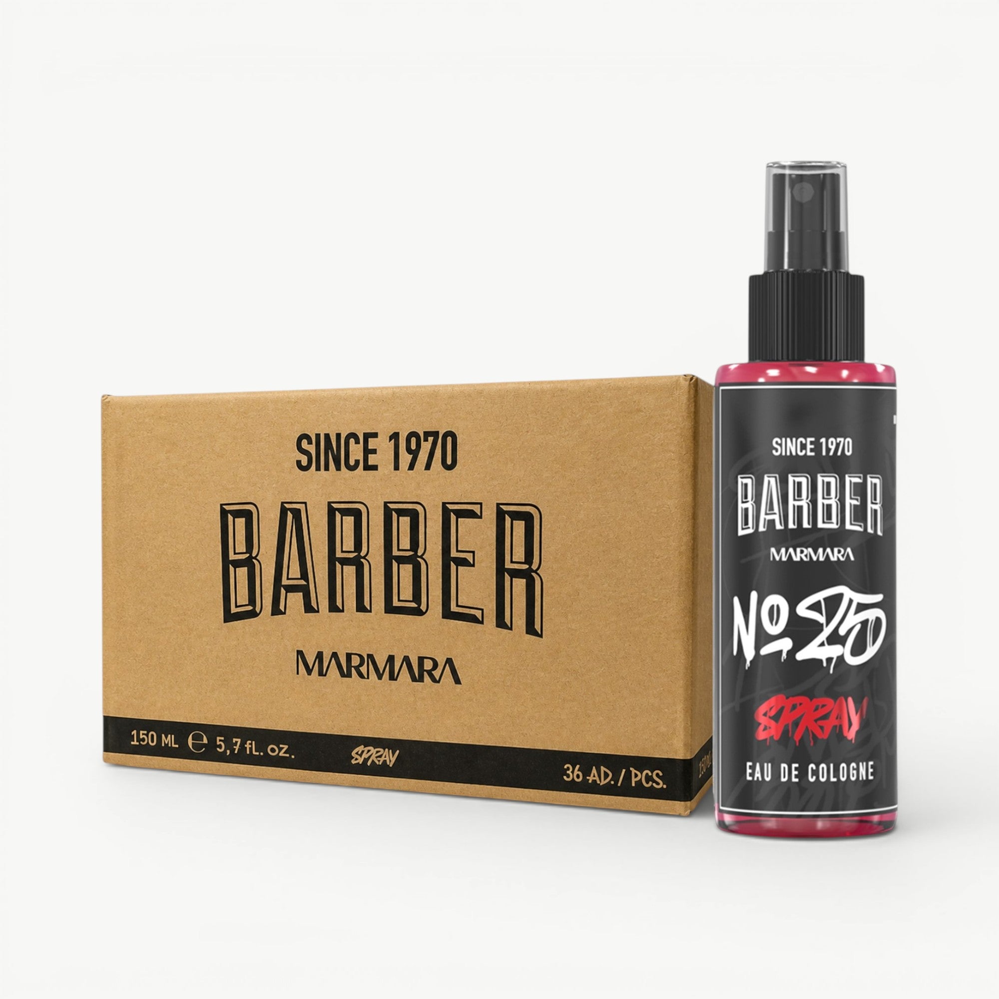 Barber Marmara Graffiti Spray Cologne No 25 - 150ml (Bulk Pack of 36)