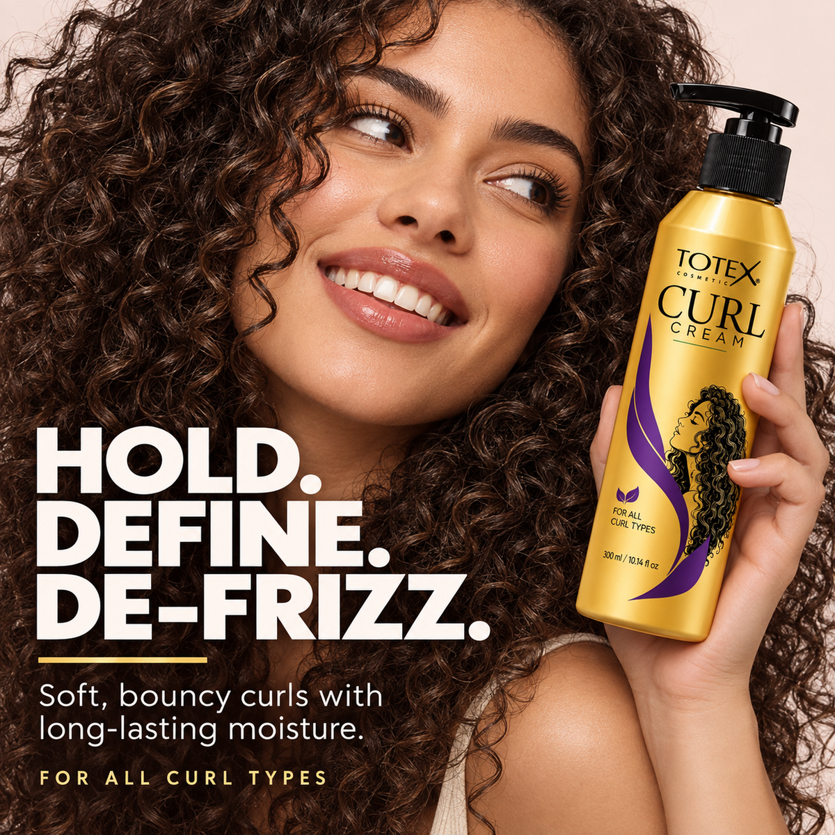 Totex Curl Cream 300ml – Lightweight Curl Defining & Styling Cream