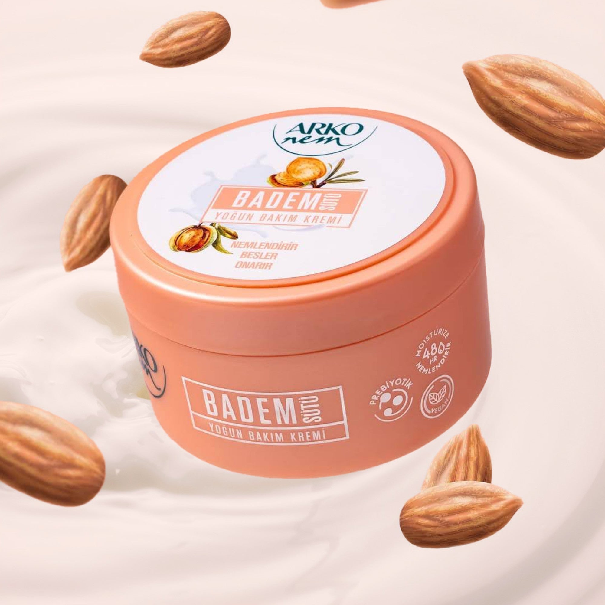 Arko Moisturising Cream Almond – 250ml