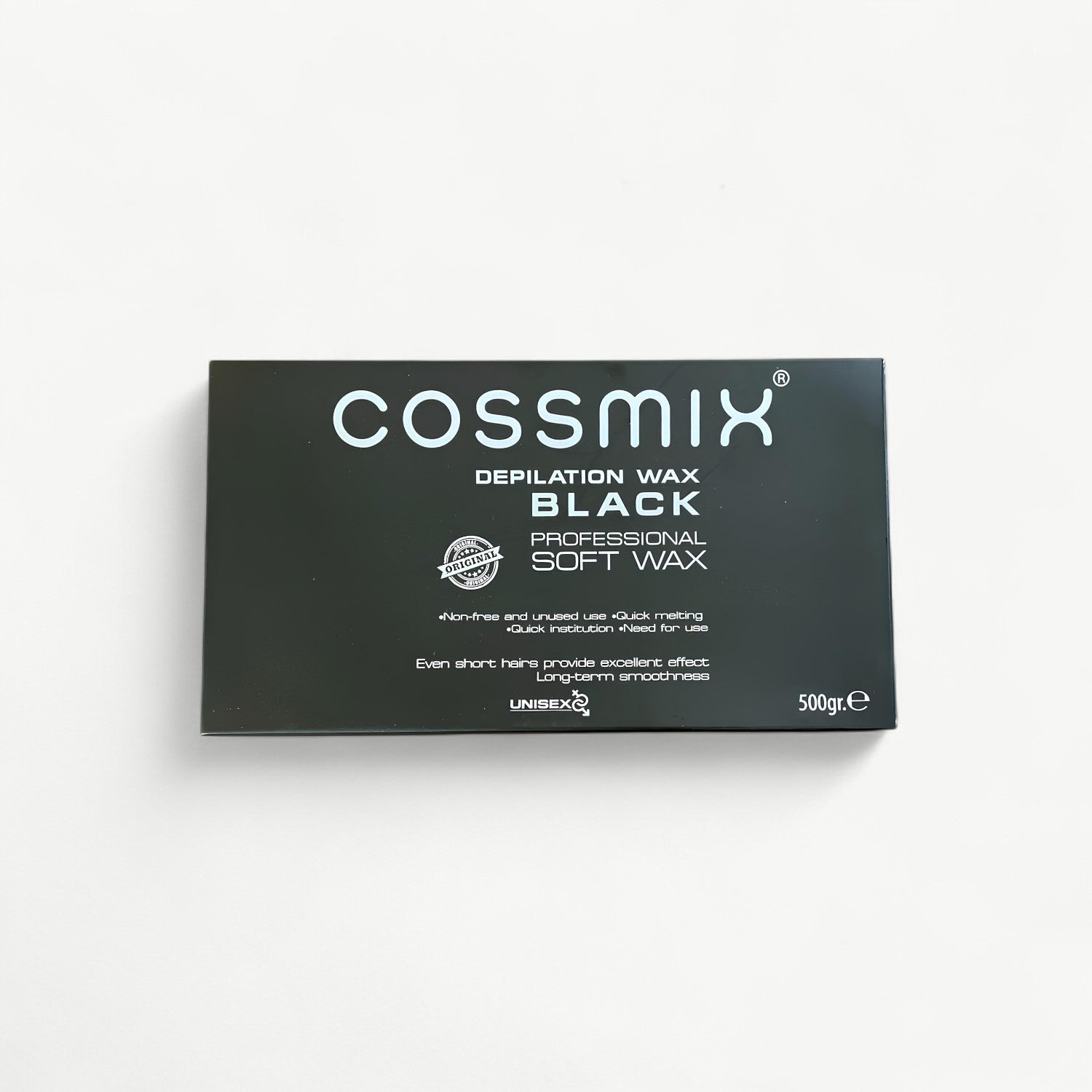 Cossmix Soft Wax Black | Hot Depilation Wax 500g