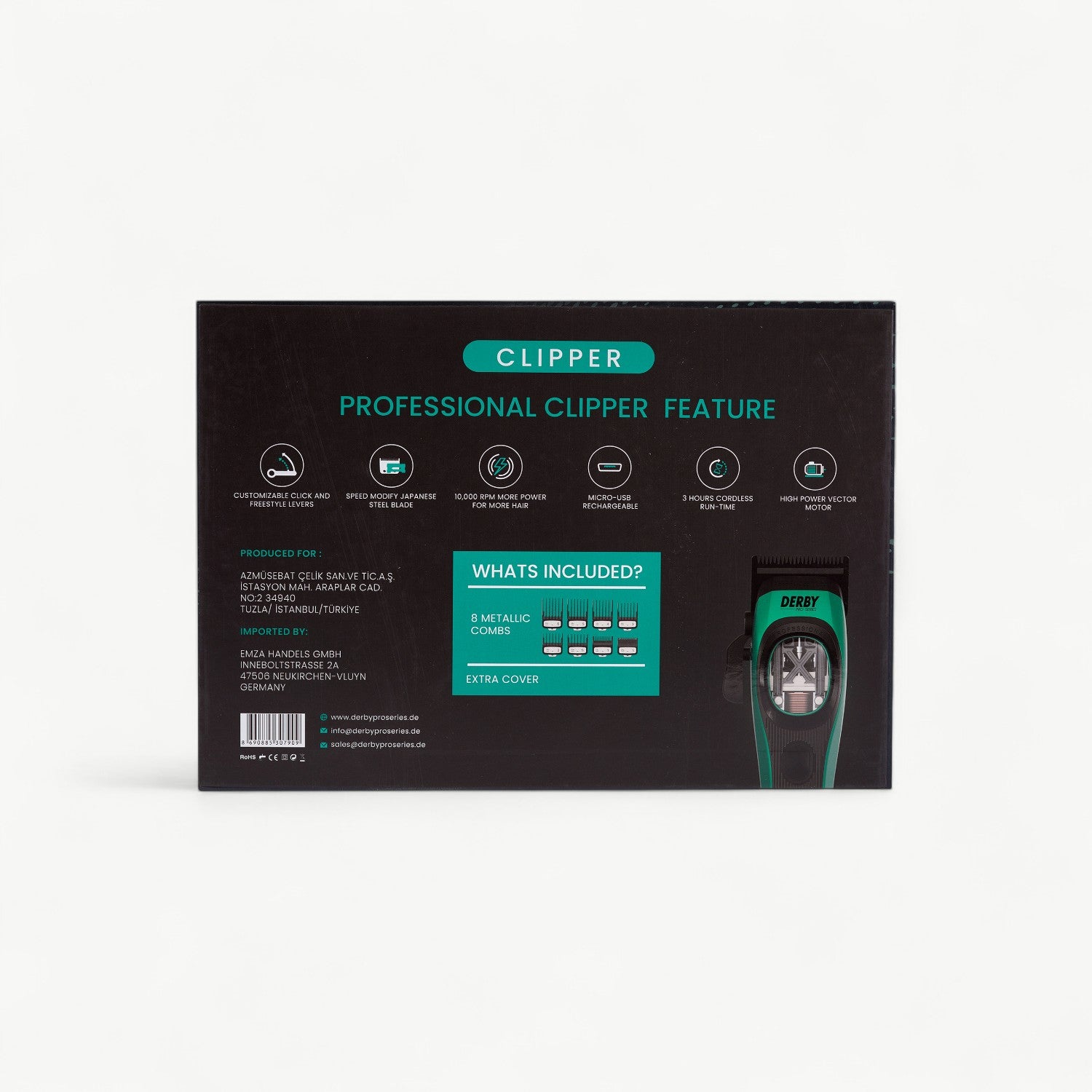 Derby Pro Series Cordless Clipper