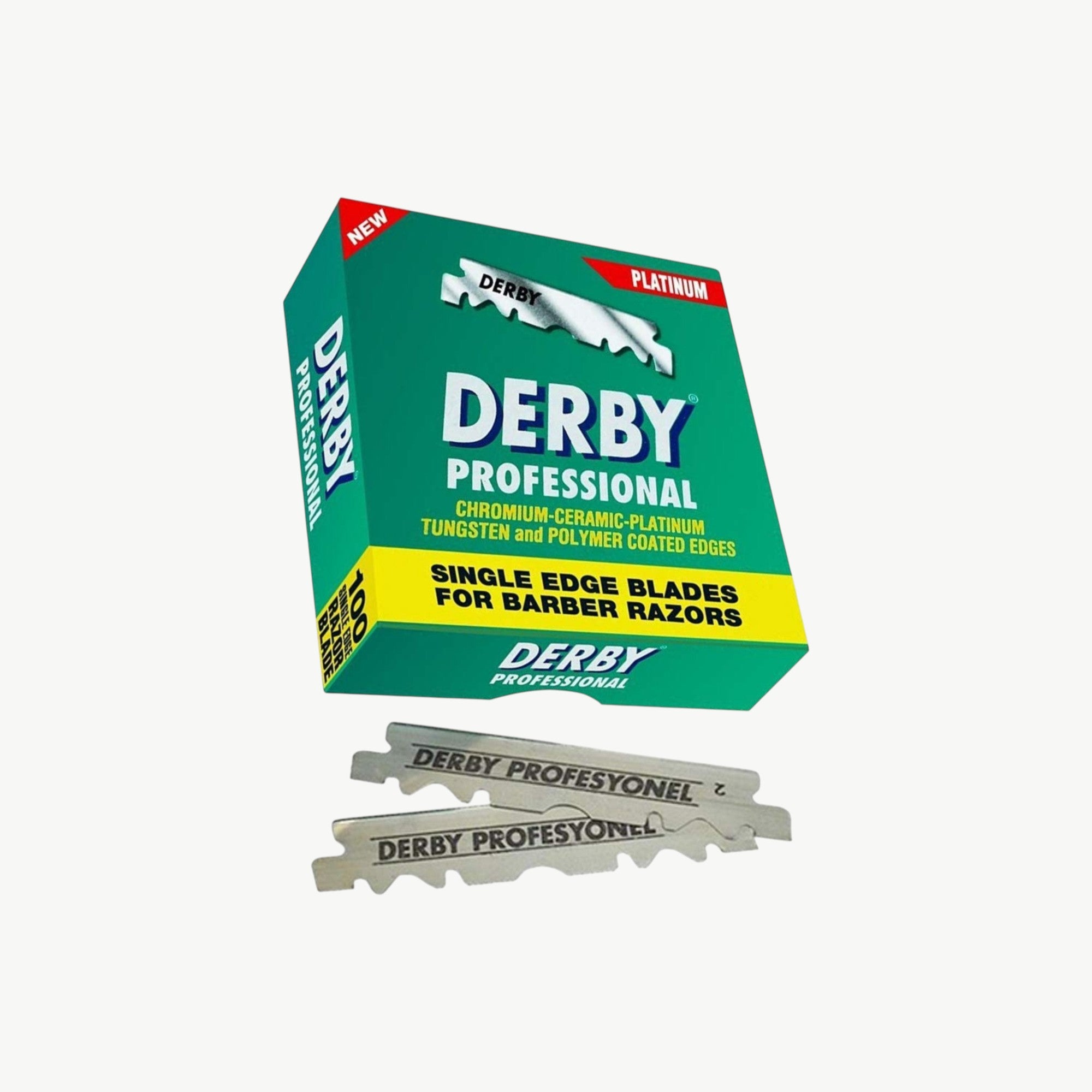 DERBY Single Edge Razor Blades – 5000 Blades (50 Packs × 100 Blades)