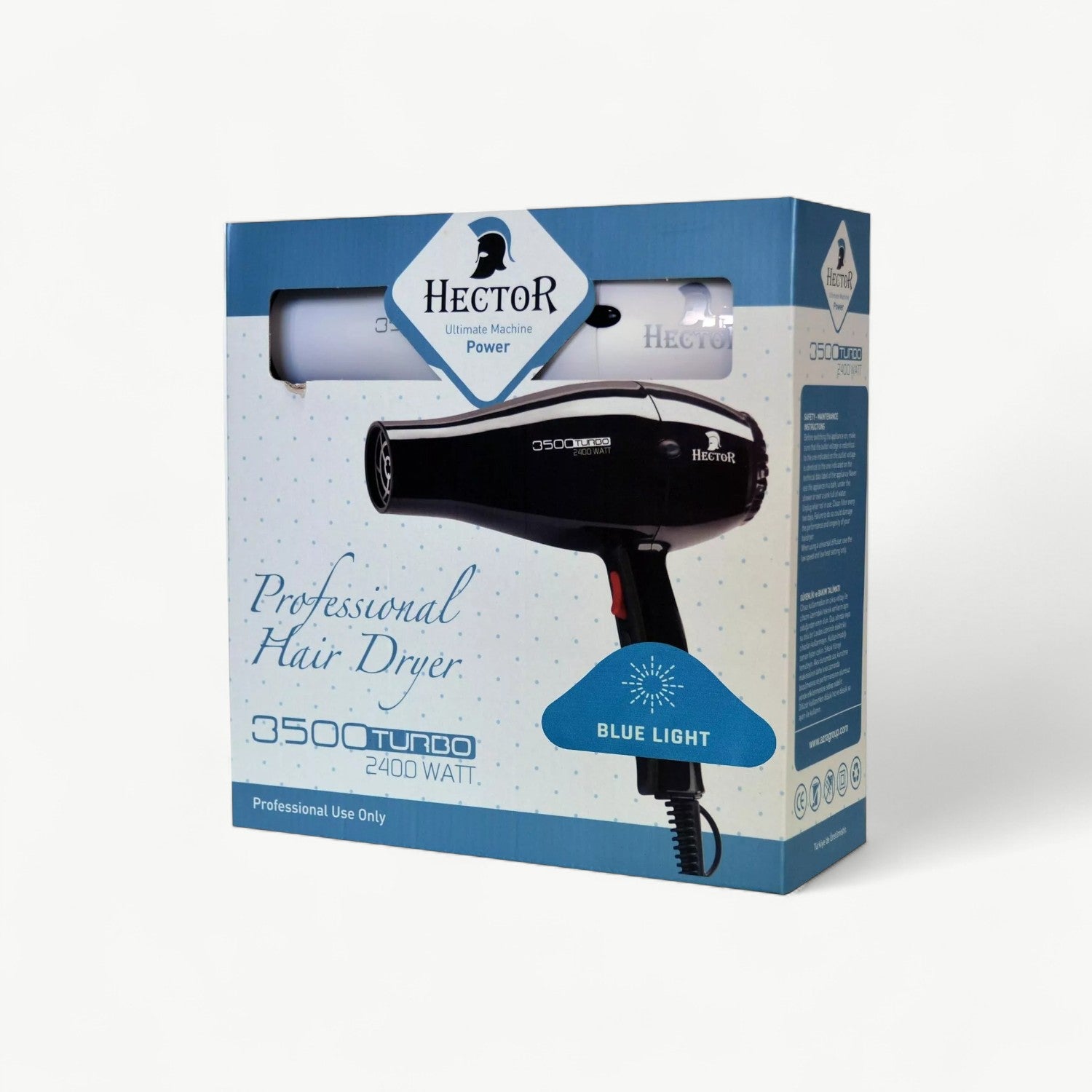 Hector 2400W Professional Hair Dryer - White