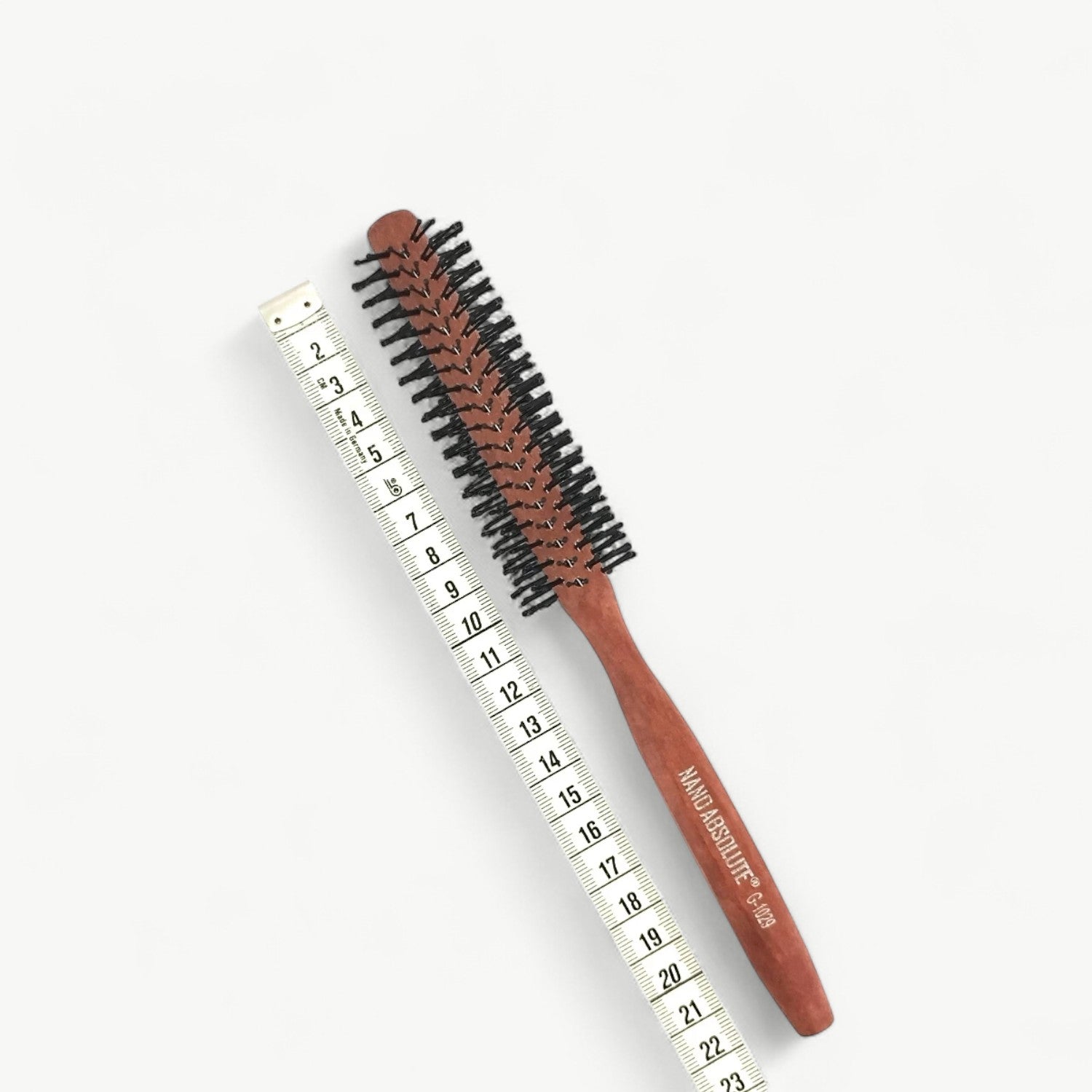 Nano Absolute Professional Hair Brush G-1029 | Wooden Round Quiff Roller