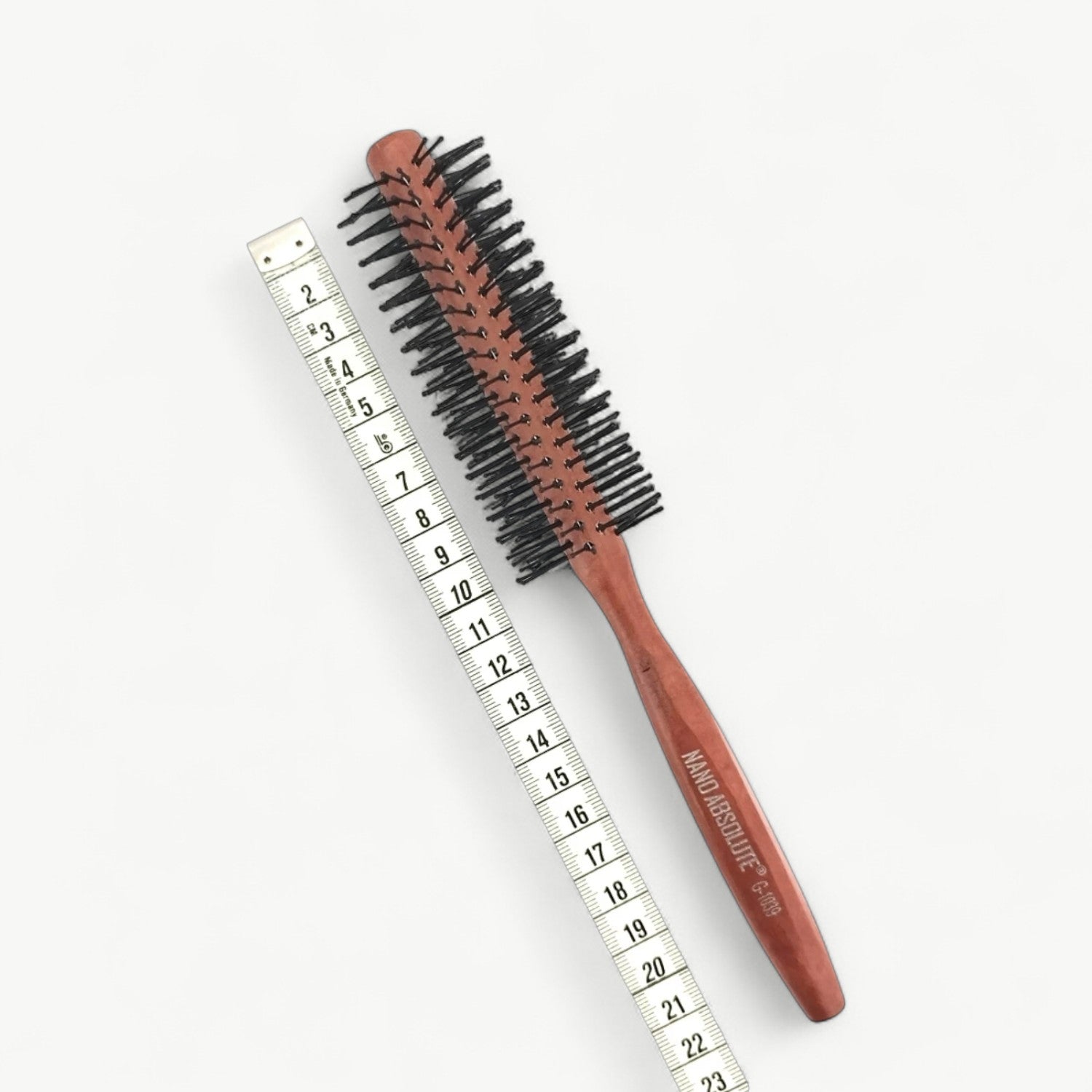 Nano Absolute Professional Hair Brush G-1039 | Wooden Round Quiff Roller