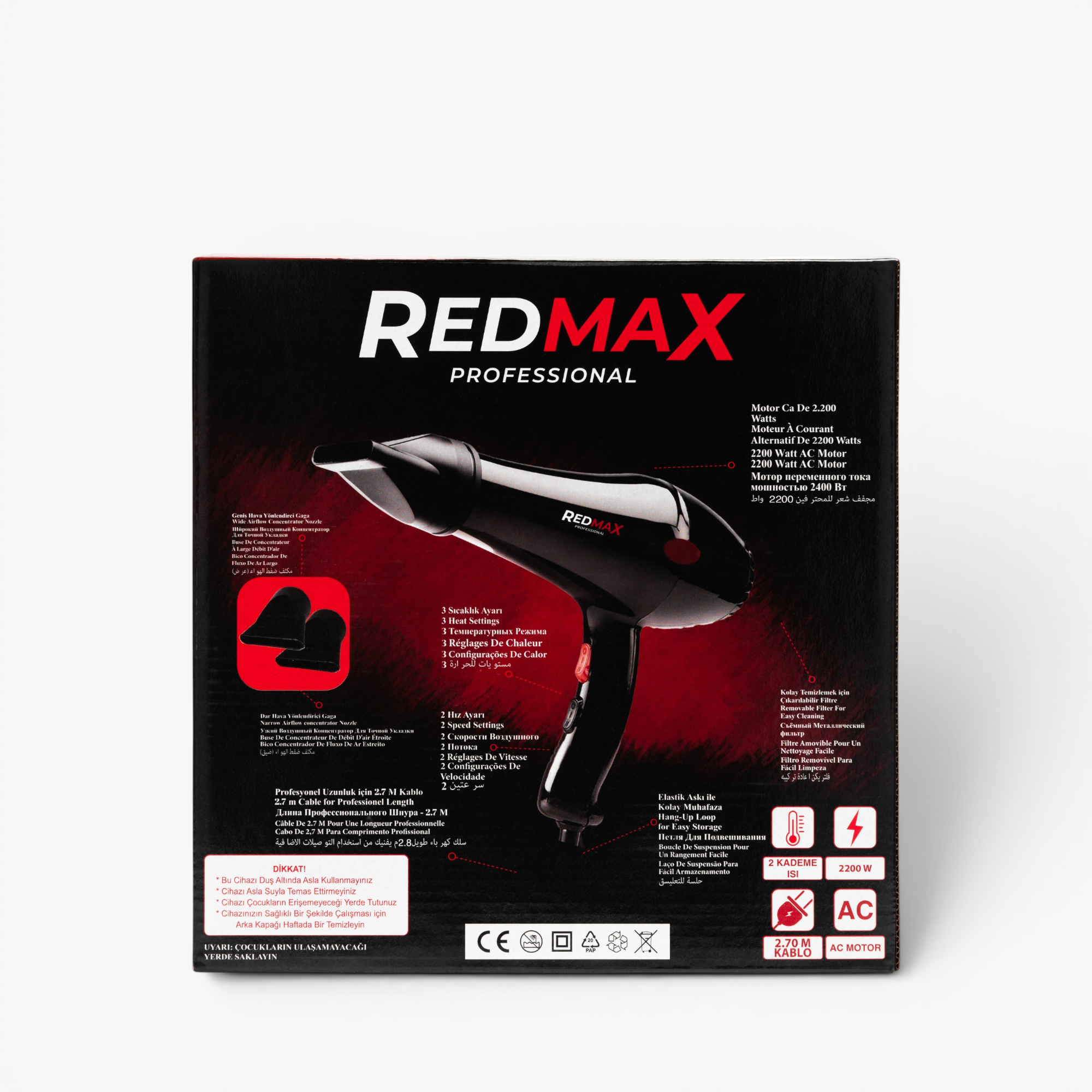 RedMax Force 6300 Professional Hair Dryer 2200W