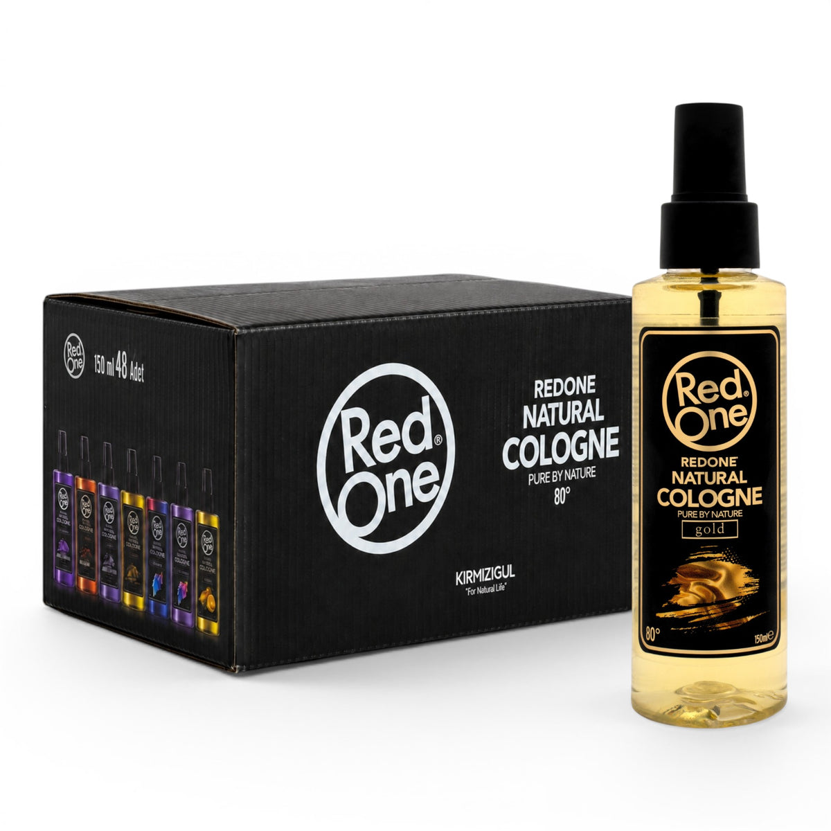 RedOne Natural Cologne Gold 150ml - Bulk Pack of 48