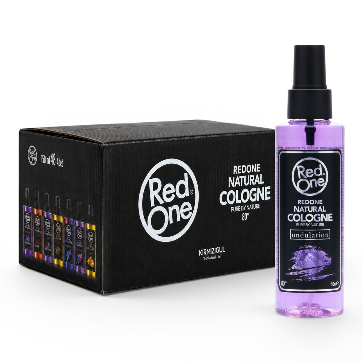 RedOne Natural Cologne Undulation 150ml - Bulk Pack of 48