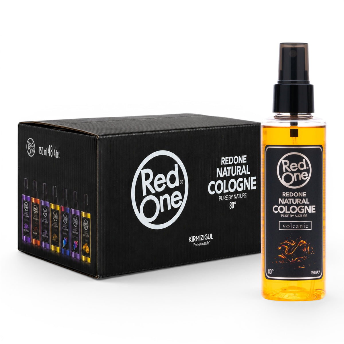 RedOne Natural Cologne Volcanic 150ml - Bulk Pack of 48