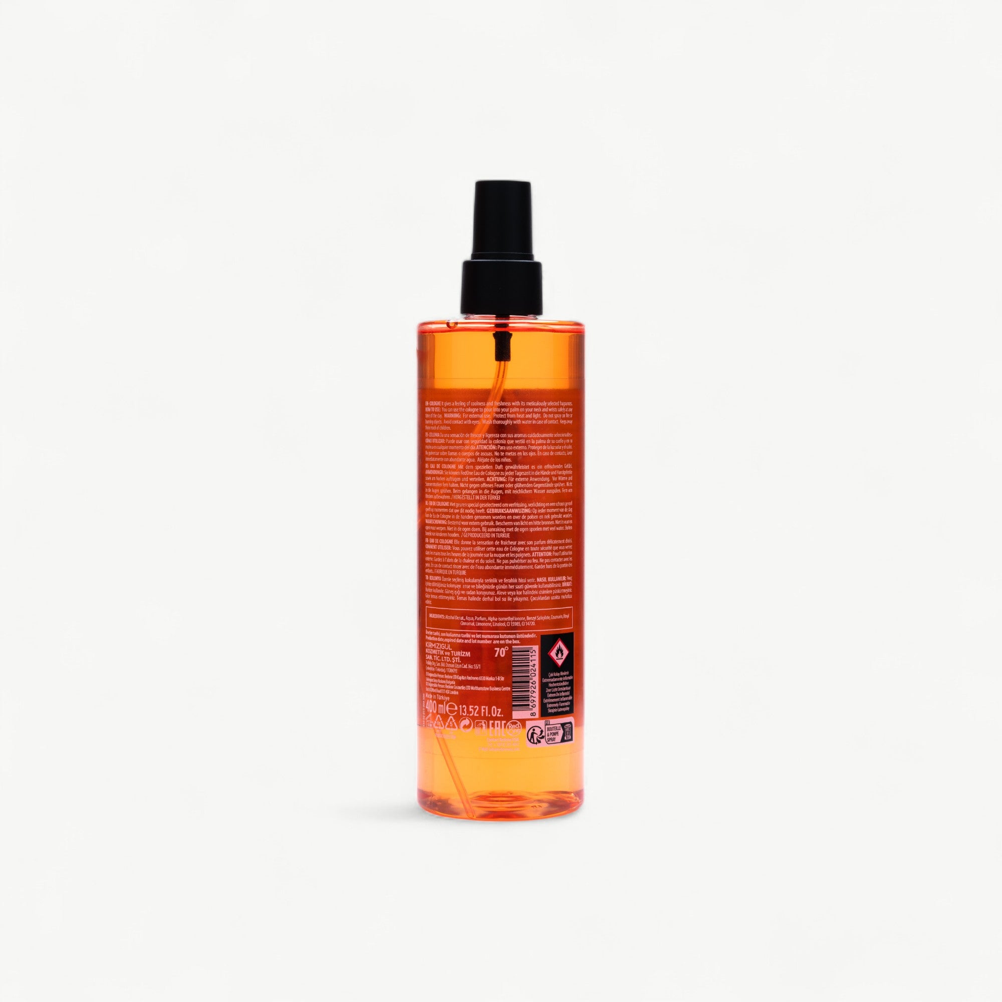 RedOne Cologne Body Splash Amber 400ml - Bulk Pack of 24