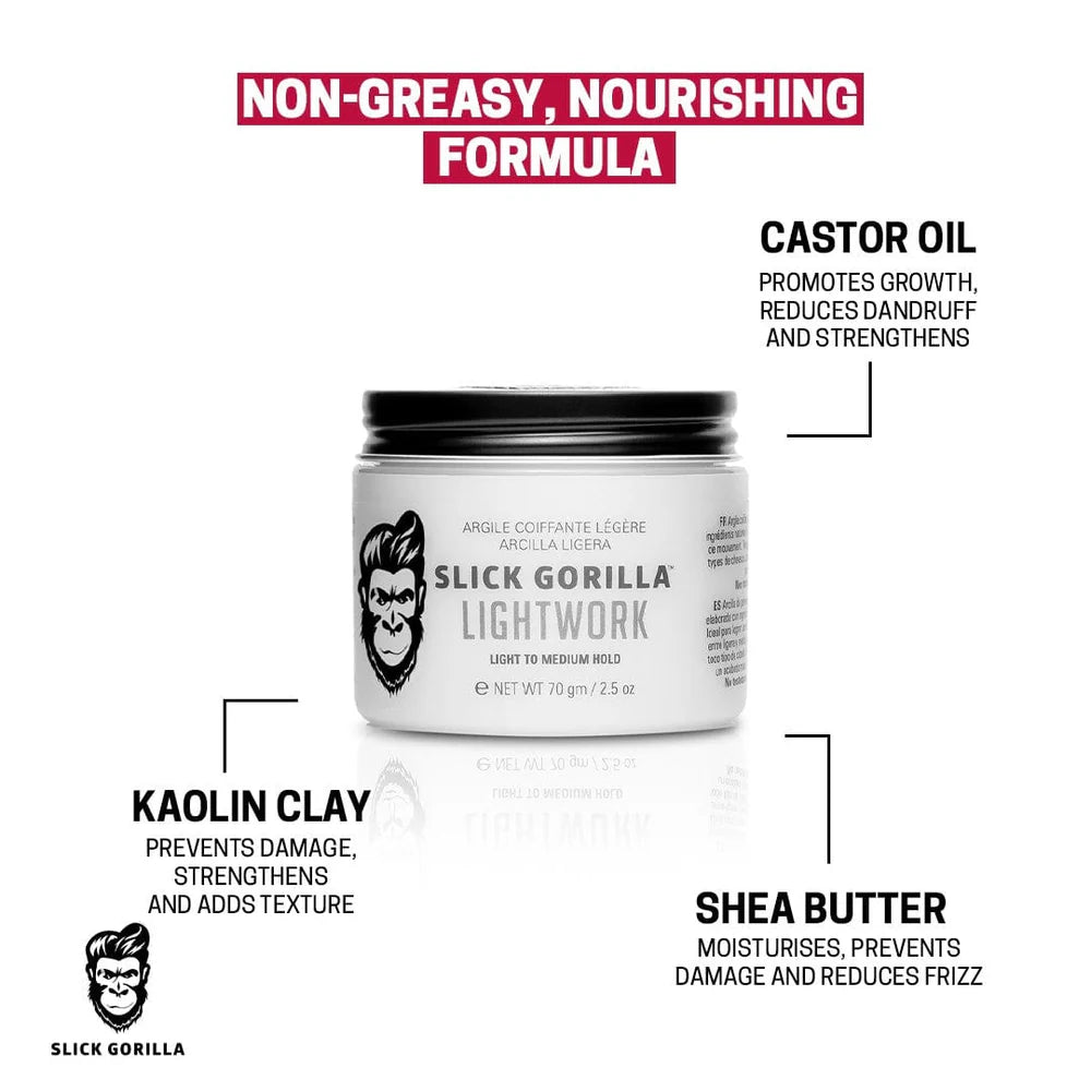 Slick Gorilla Lightwork Hair Clay 70g