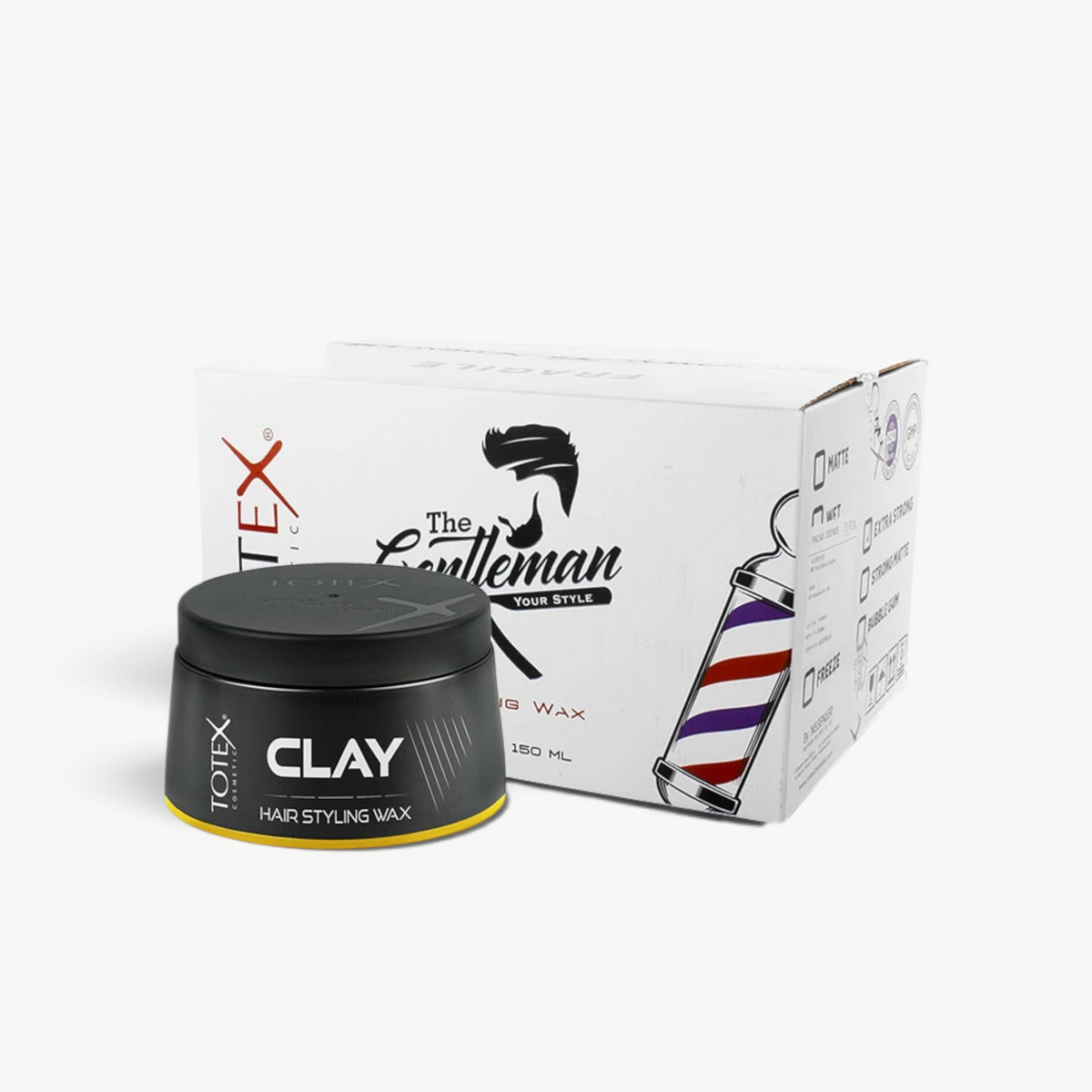 Totex Clay Hair Styling Wax 150ml – Pack of 48