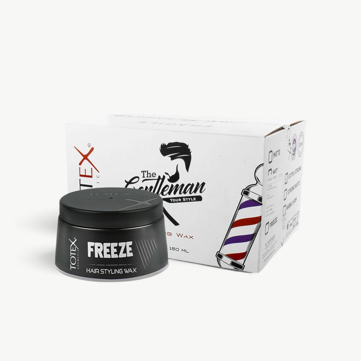 Totex Freeze Hair Styling Wax 150ml – Pack of 48